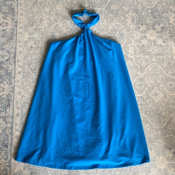 Susana Monaco Halter Neck Royal Blue Mini Dress - Picture 2 of 4